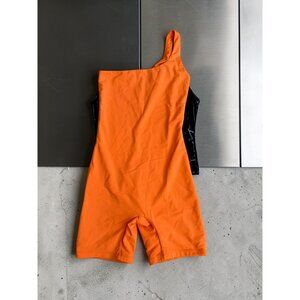 BUMPSUIT Orange One Strap Swim Romper Size XS